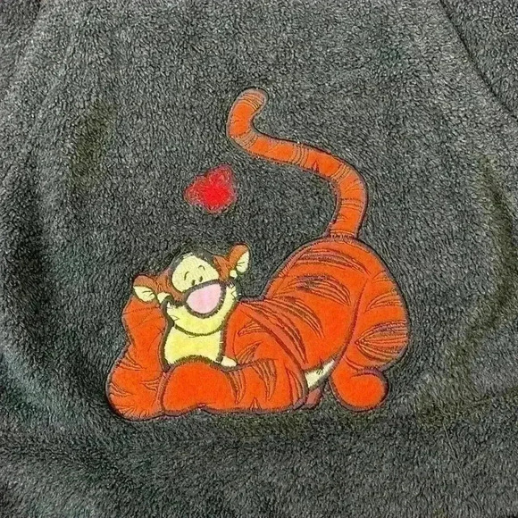 Vintage Disney Dark Grey Tigger Quarter Zip Size M - Picture 6 of 11